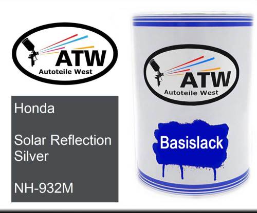 Honda, Solar Reflection Silver, NH-932M: 500ml Lackdose, von ATW Autoteile West.